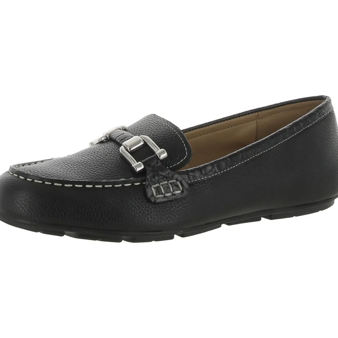 Megan Leather Slip On Loafers