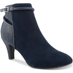 Melinaa Faux Leather Almond Toe Booties