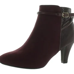 Melinaa Faux Leather Almond Toe Booties