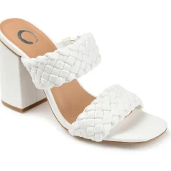 Melissa Faux Leather Braided Mule Sandals