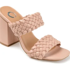 Melissa Faux Leather Braided Mule Sandals