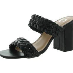 Melissa Faux Leather Braided Mule Sandals