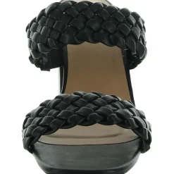 Melissa Faux Leather Braided Mule Sandals