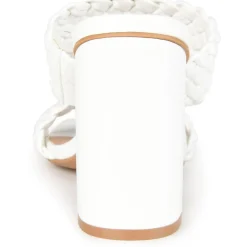 Melissa Faux Leather Braided Mule Sandals