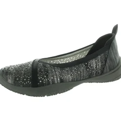 Memory Foam Faux Leather Flat Shoes