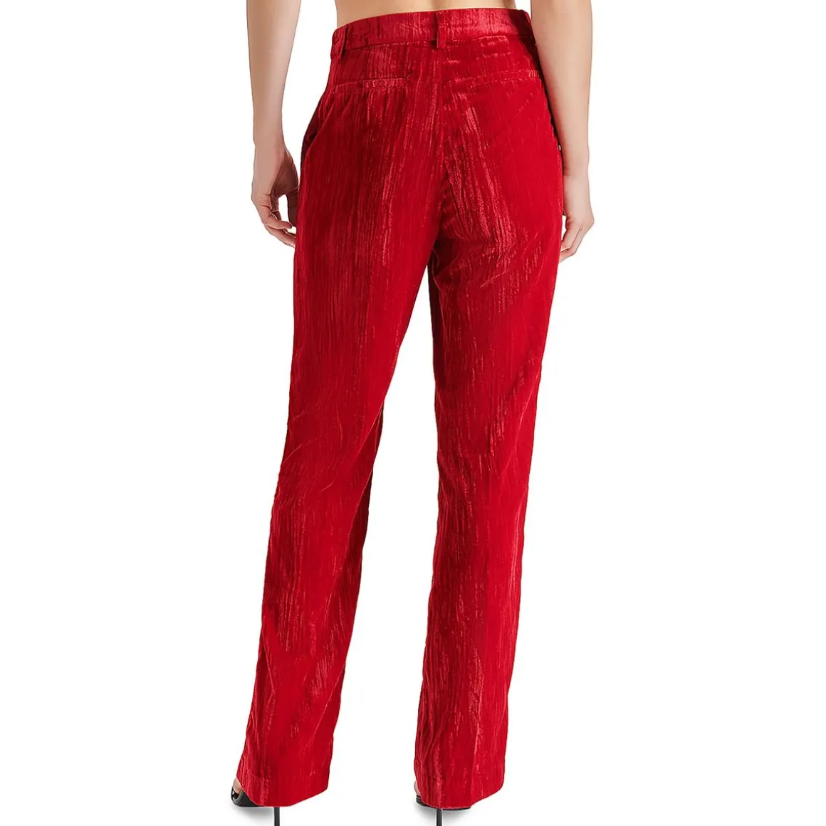 Mercer Crushed Velvet Dressy Straight Leg Pants