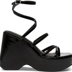 Merina Slip On Heeled Wedge Sandals