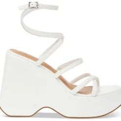 Merina Slip On Heeled Wedge Sandals