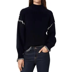 Merril Crop Funnel Neck Pullover Sweater