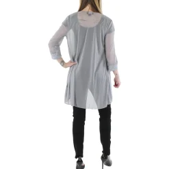 Mesh Sheer Duster Blazer