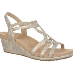 Mesmerize Embellished Wedge Sandals