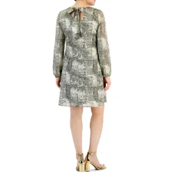 Metallic Shift Dress