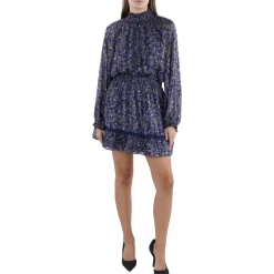 Metallic Above Knee Mini Dress