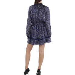 Metallic Above Knee Mini Dress