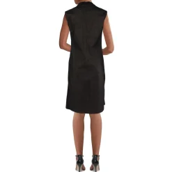 Metallic Above Knee Shift Dress