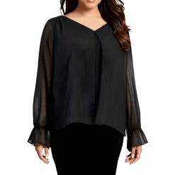 Metallic Chiffon Blouse