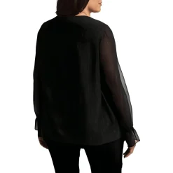 Metallic Chiffon Blouse