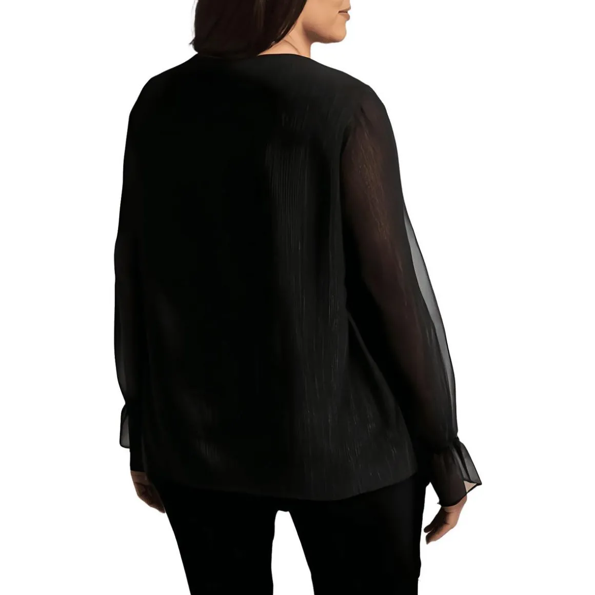 Metallic Chiffon Blouse