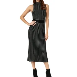 Metallic Knit Sweaterdress