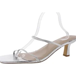 Metallic Leather Thong Sandals