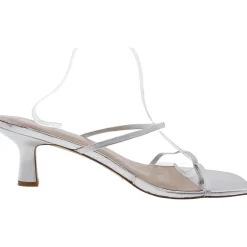 Metallic Leather Thong Sandals