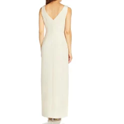 Metallic Maxi Evening Dress