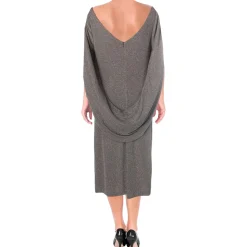 Metallic Midi Cocktail Dress