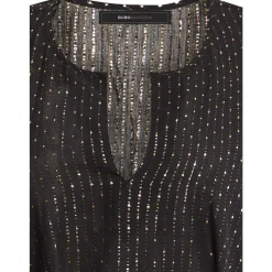 Metallic Striped Mini Dress