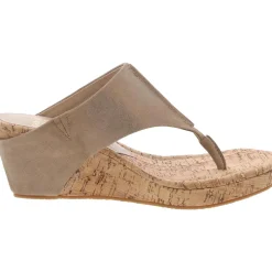 Metallic Wedge Sandals