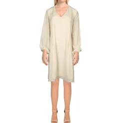 Metallic Work day Wear Shift Dress