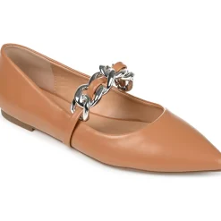 Metinaa Faux Leather Embellished Loafers