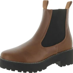 Mia Faux Leather Chelsea Boots