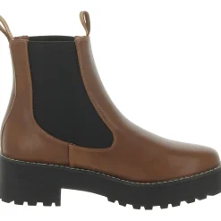 Mia Faux Leather Chelsea Boots
