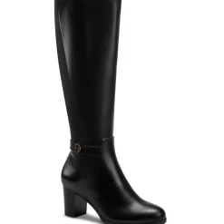 Mia Leather Tall Mid-Calf Boots