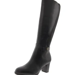 Mia Leather Tall Mid-Calf Boots