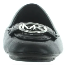 Michael Kors Lillie Moc Leather Logo Charm Slip On Moccasin Loafer