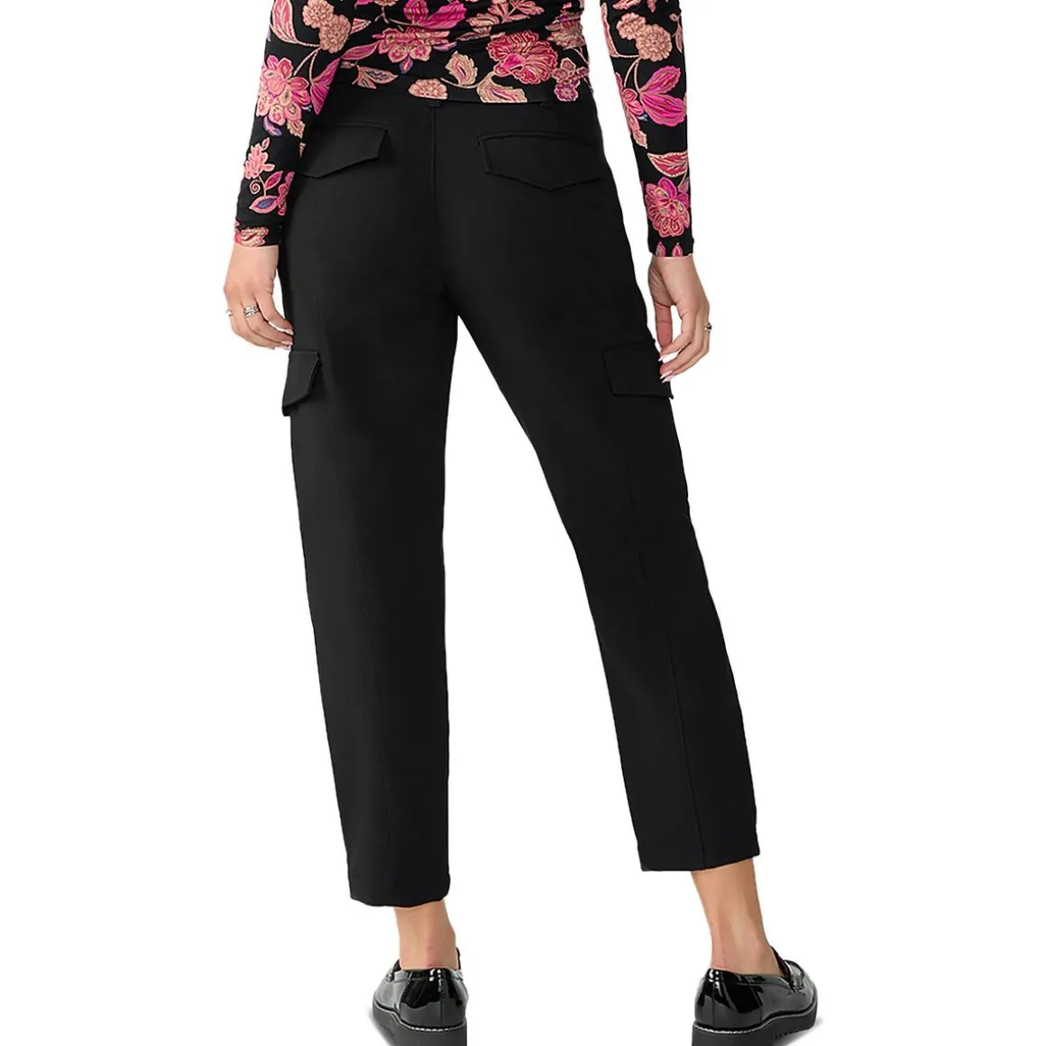 Mid Rise Knit Cargo Pants