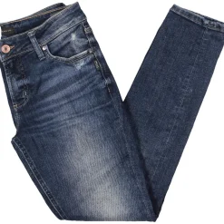 Mid Rise Medium Wash Skinny Jeans