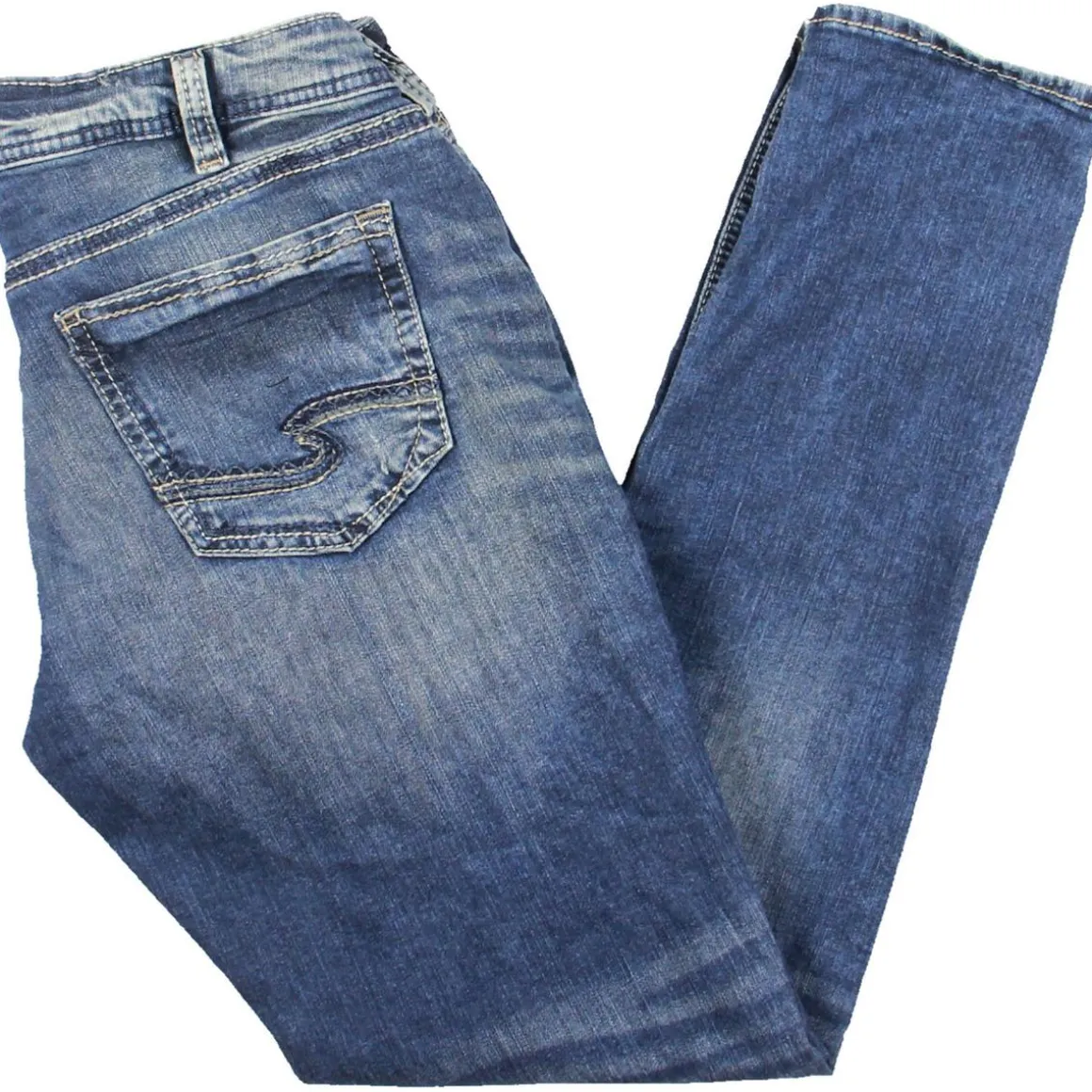 Mid Rise Medium Wash Skinny Jeans