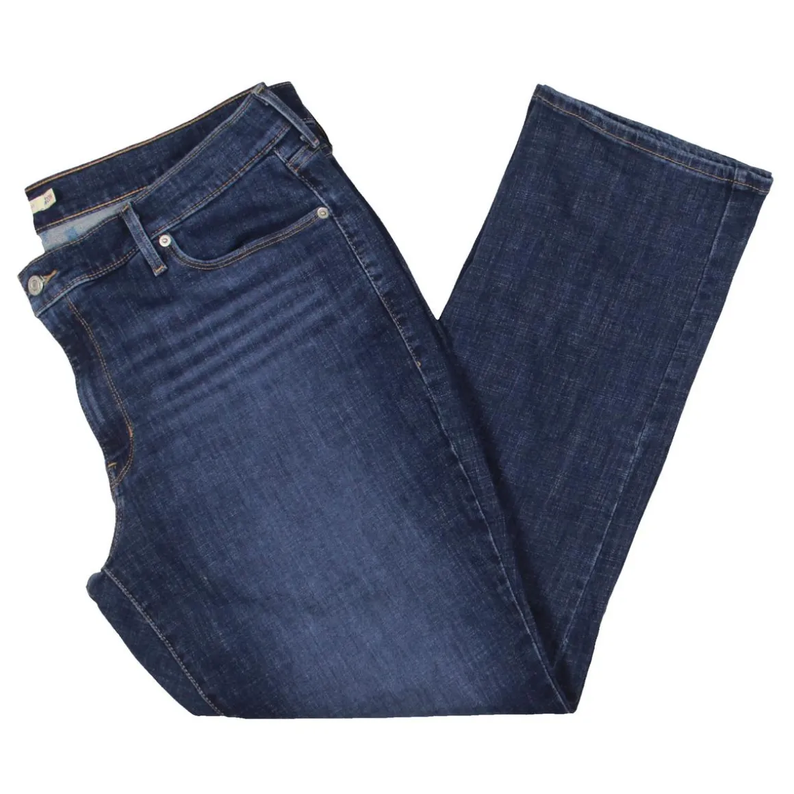 Mid Rise Relaxed Fit Straight Leg Jeans