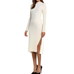 Midi Mock Neck Sweaterdress