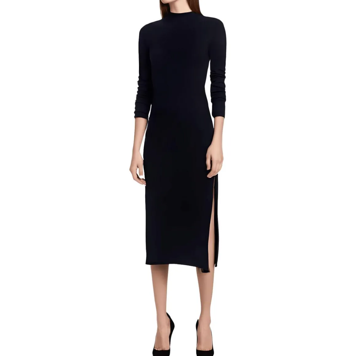 Midi Mock Neck Sweaterdress