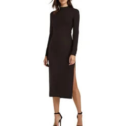 Midi Mock Neck Sweaterdress