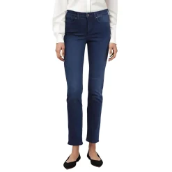 Mid-Rise Medium Wash Slim Jeans