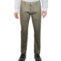 Mid-Rise Solid Straight Leg Pants