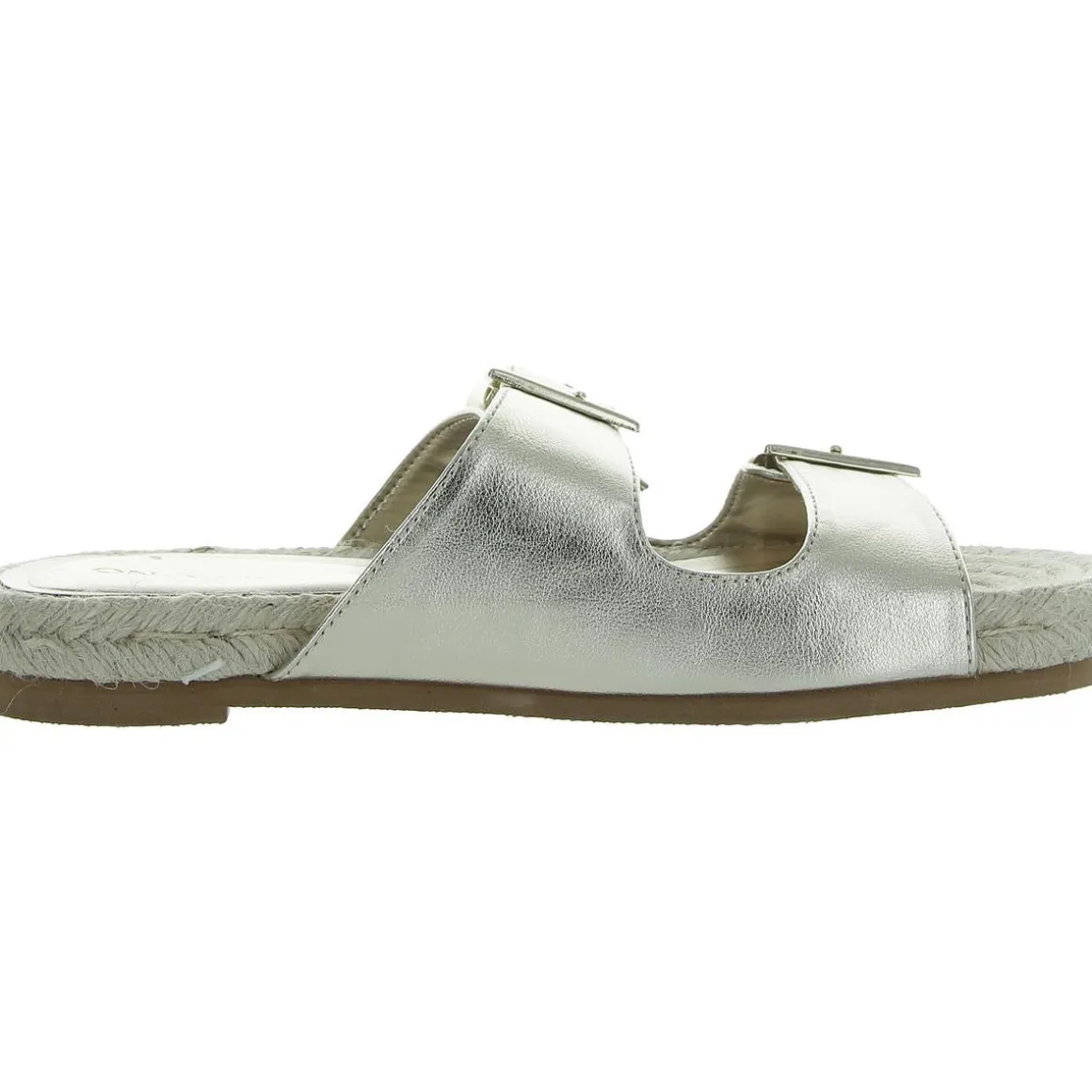 Milaa Faux Leather Buckle Slide Sandals