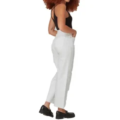 Milan Distressed Denim Wide Leg Jeans