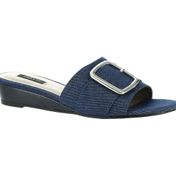 Milan Leather Slip On Slide Sandals