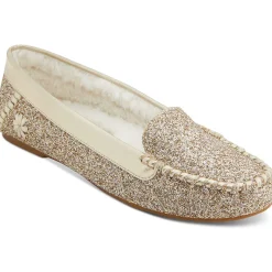 Millie Glitter Slip On Moccasins