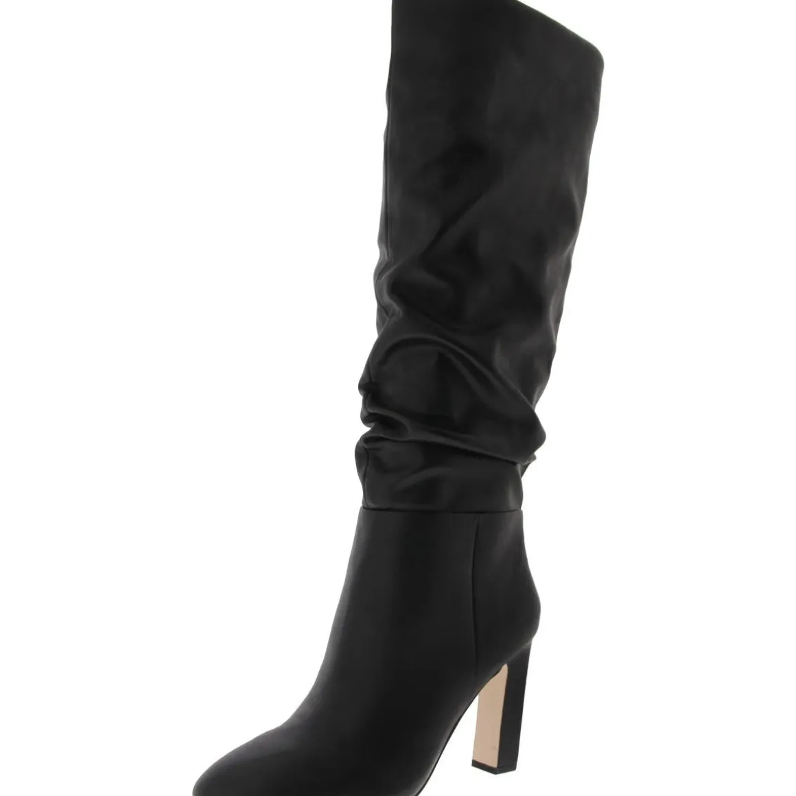 MINERVA Faux Leather Cushioned Footbed Knee-High Boots